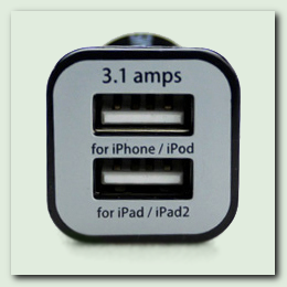 USAMS Mini Dual 2 Port USB Car Charger — порты